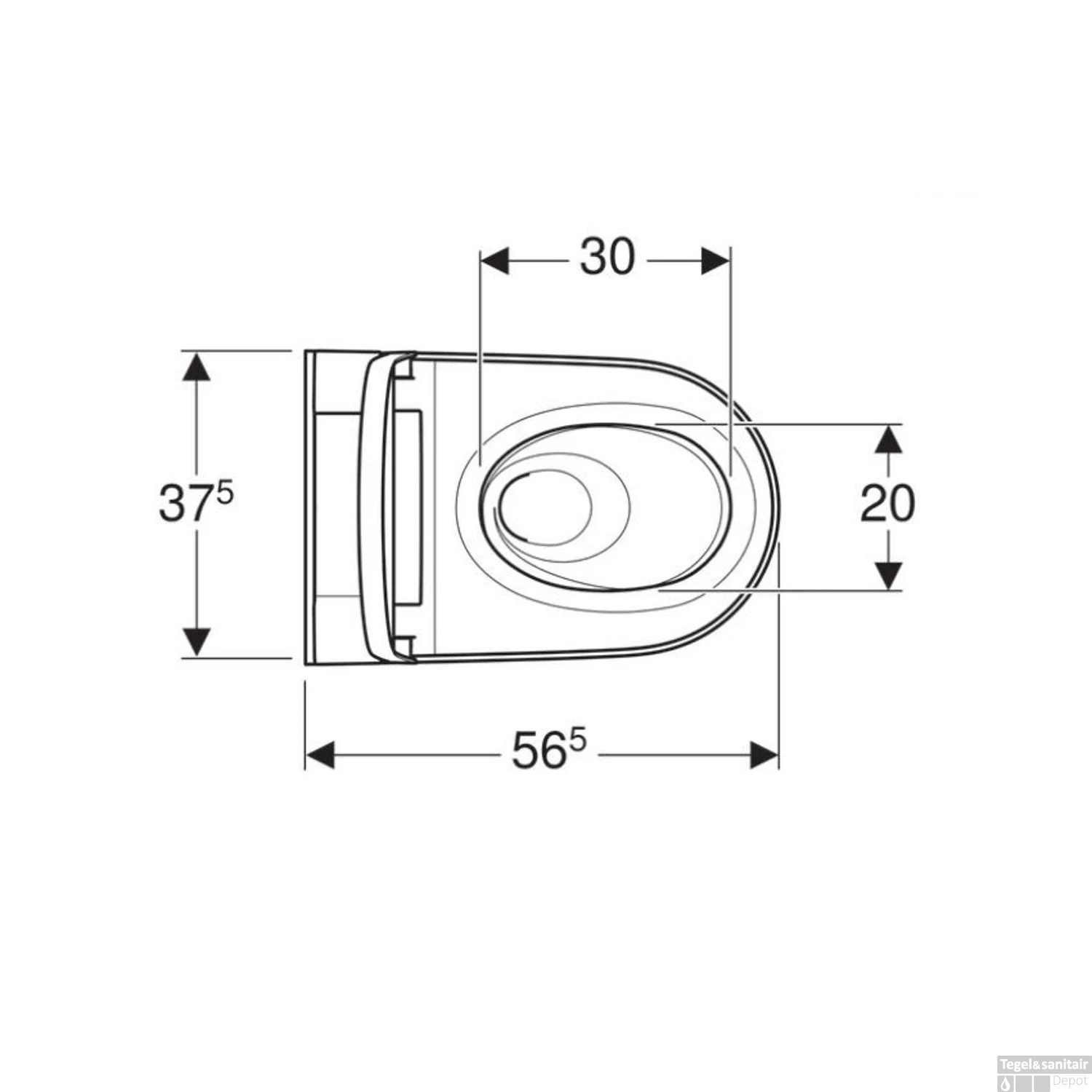 Douche WC Geberit AquaClean Sela Ladydouche Met Softclose En Deksel Wit 3 Douche WC Geberit AquaClean Sela Ladydouche Met Softclose En Deksel Wit - Afbeelding 3
