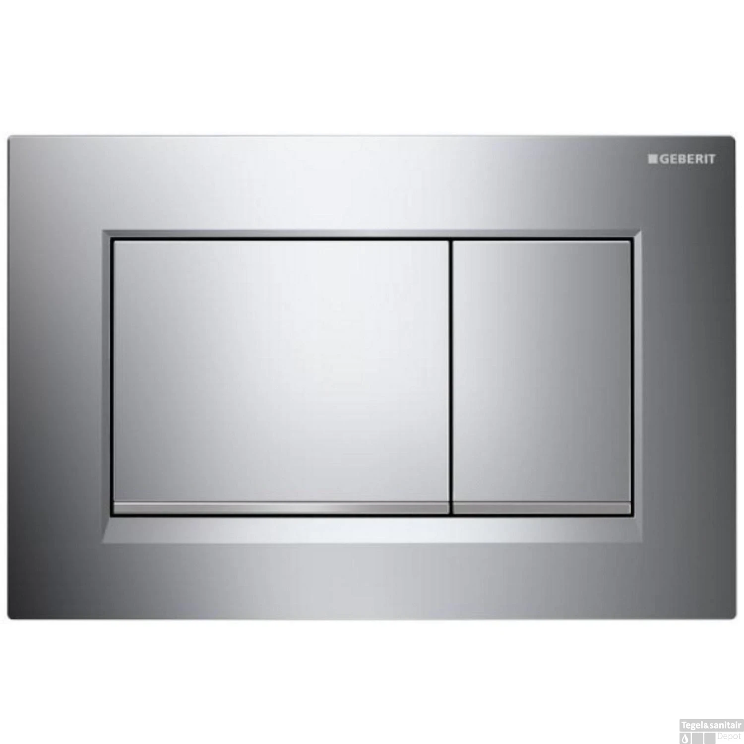 Drukplaat Geberit Sigma 30 DF Chroom 1 Drukplaat Geberit Sigma 30 DF Chroom