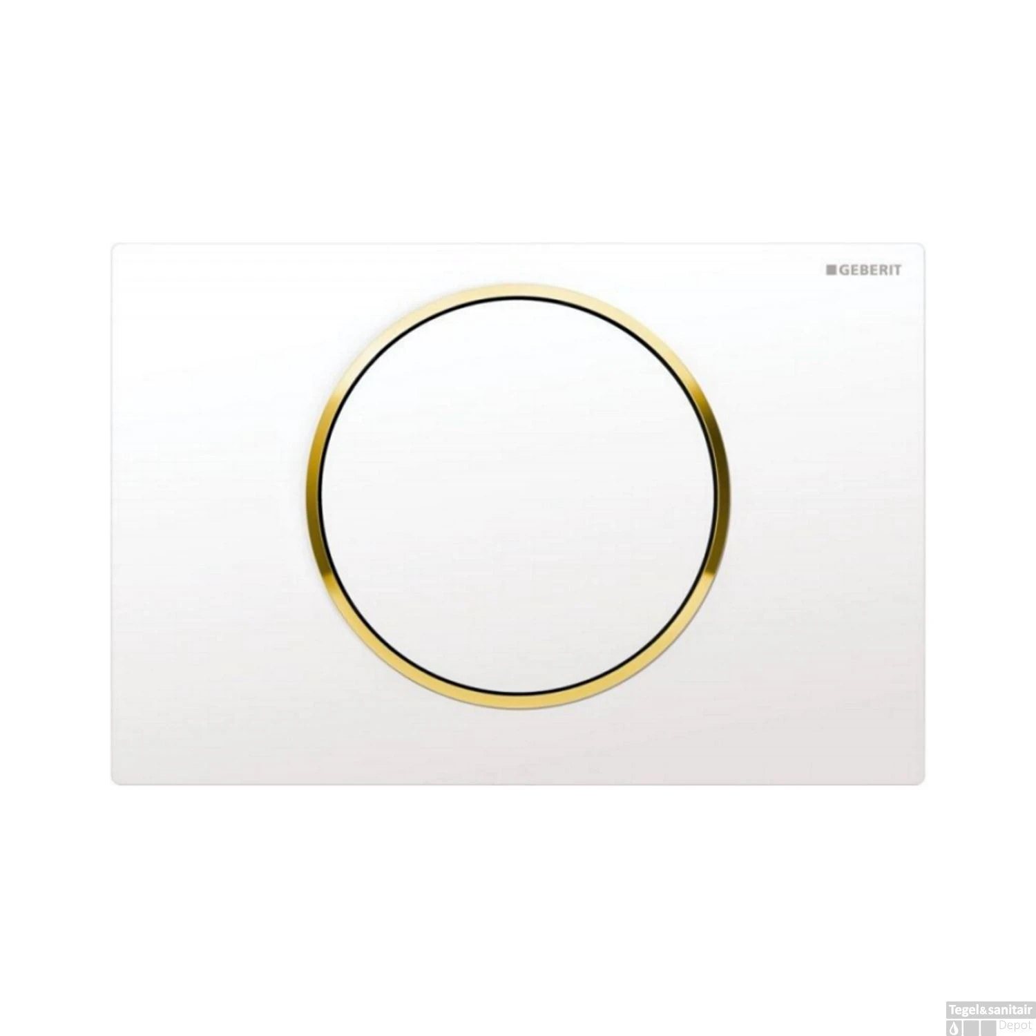 Bedieningsplaat Geberit Sigma 10 Wit Met Goud 1 Bedieningsplaat Geberit Sigma 10 Wit Met Goud