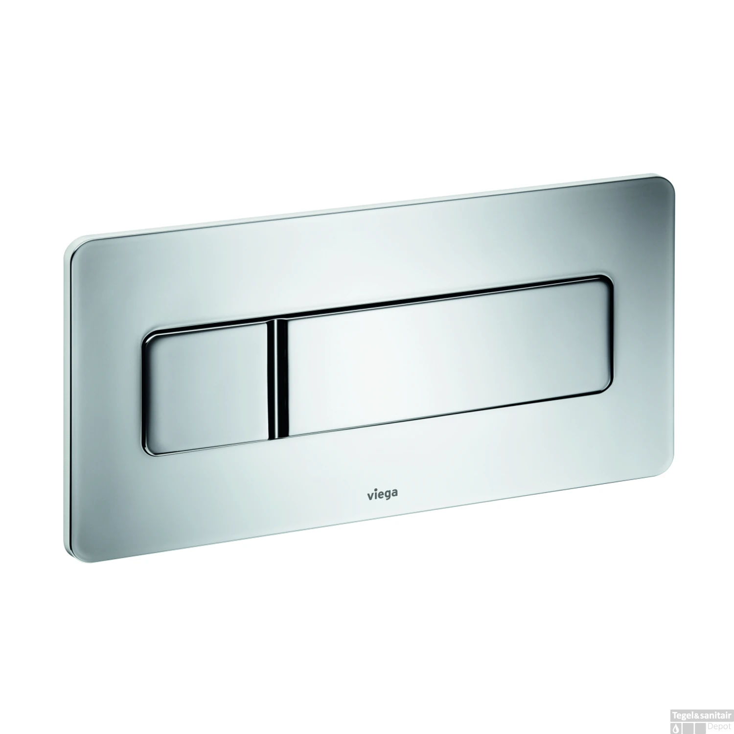 Drukplaat Viega Visign For More 105 Aluminium Verchroomd 1 Drukplaat Viega Visign For More 105 Aluminium Verchroomd