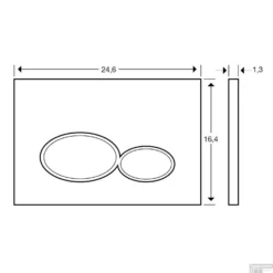Geberit UP320 Toiletset Set18 Wiesbaden Vesta Junior Rimless 47cm Met Matzwarte Drukplaat -Zalig Baden Verkoopwinkel drukplaat wiesbaden milo mat zwart tech 1 1 1