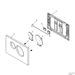 Drukplaat Voor Inbouwreservoir Wiesbaden X10 Glans Wit -Zalig Baden Verkoopwinkel drukplaat voor inbouwreservoir wiesbaden x10 glans wit tech 1