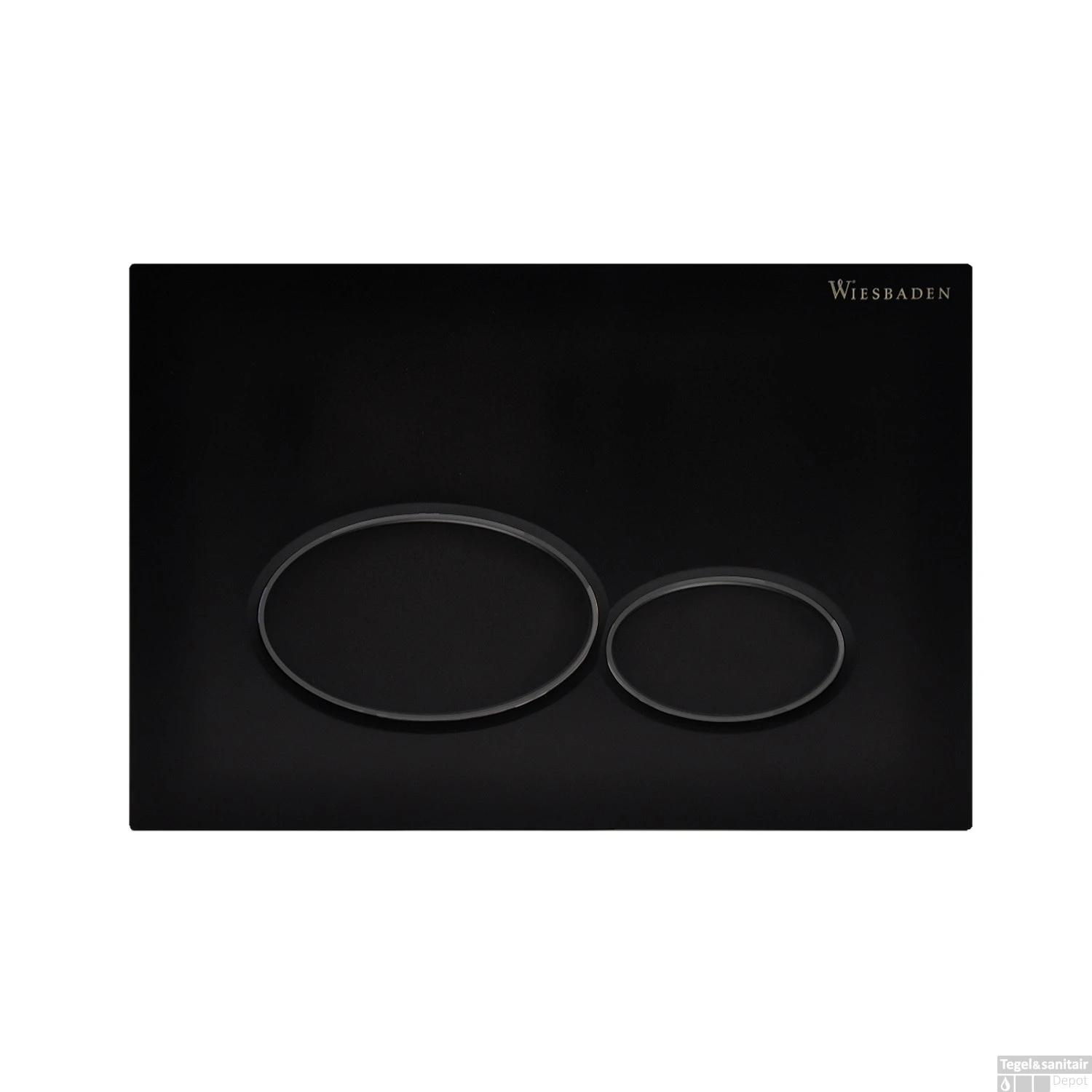 Drukplaat Wiesbaden TBV Geberit UP320 Mat Zwart 1 Drukplaat Wiesbaden TBV Geberit UP320 Mat Zwart