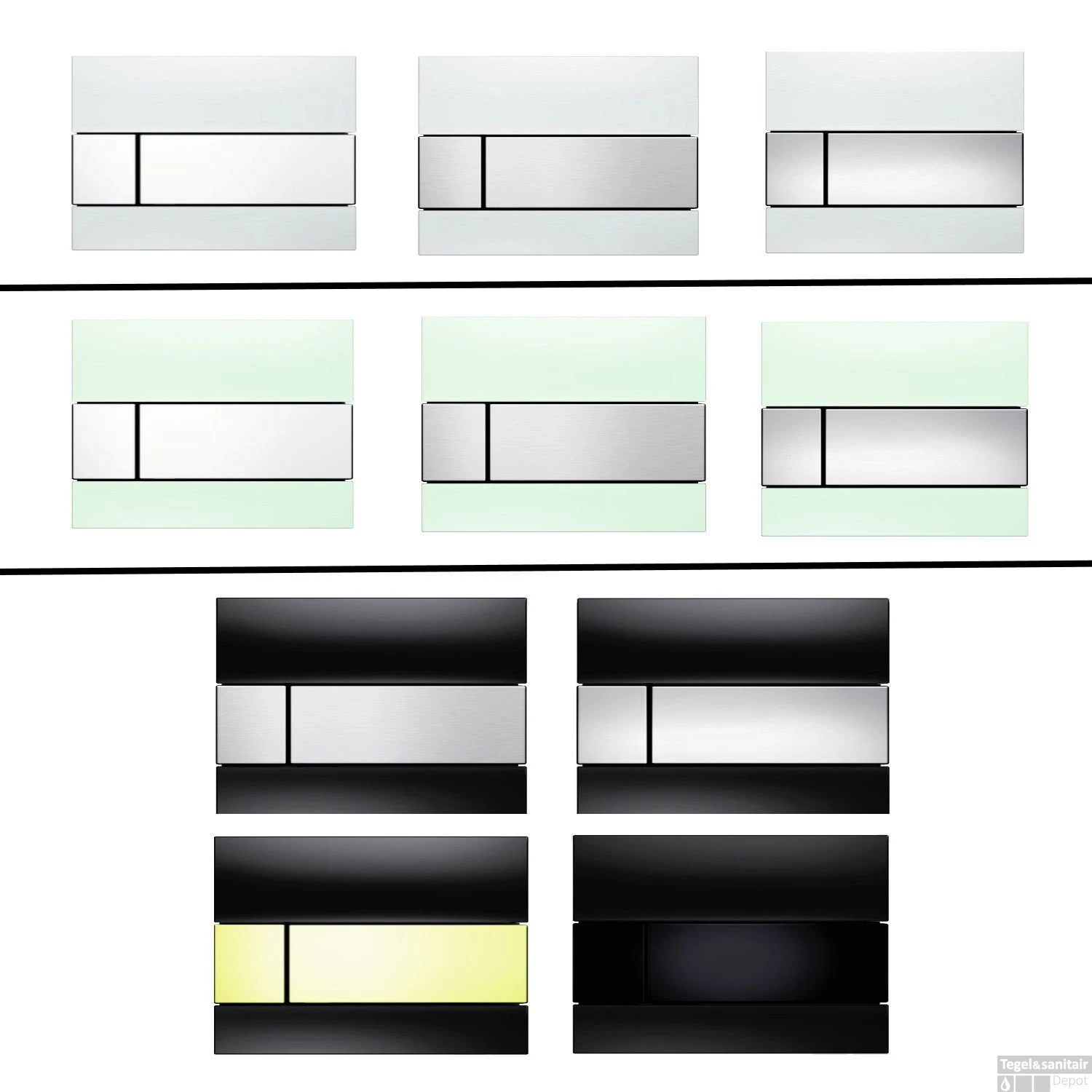 Urinoir Set Salenzi Hung Achterinlaat Mat Wit Met TECE Square Drukplaat Glas 3 Urinoir Set Salenzi Hung Achterinlaat Mat Wit Met TECE Square Drukplaat Glas - Afbeelding 3