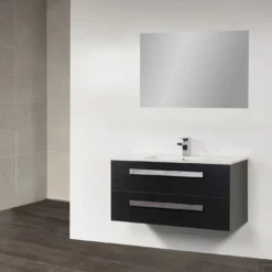 Badkamermeubel Exclusive Pisa 100cm Black Wood