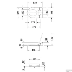 Duravit Douche WC SensoWash Slim ME By Starck Met Closetzitting 37.3x57x10.6 Cm Keramiek En Duroplast Wit -Zalig Baden Verkoopwinkel duravit douche wc sensowash slim me by starck met closetzitting 37.3x57x10.6 cm keramiek en duroplast wit tech4