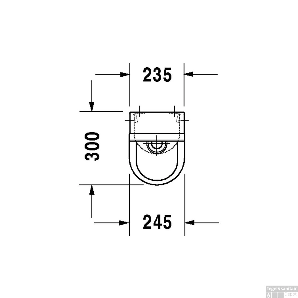 Duravit Starck 3 Urinoir 24.5x30x70 Cm Achter Inlaat Glanzend Keramiek Wit - Afbeelding 4