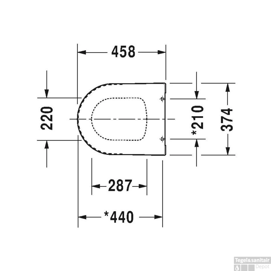 Duravit Toiletzitting ME By Starck Softclose En Quickrelease Systeem 45.8x37.4x5.6 Cm Duroplast Wit - Afbeelding 3
