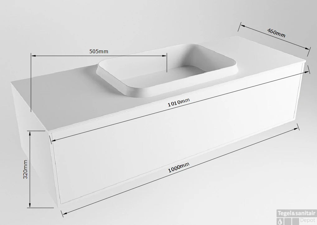 Badkamermeubelset Mondiaz Erin 100 Cm Met 1 Lade Met RIDGE Wastafel Midden Linen Zonder Kraangaten Greeploos Mat Dark Grey 7 Badkamermeubelset Mondiaz Erin 100 Cm Met 1 Lade Met RIDGE Wastafel Midden Linen Zonder Kraangaten Greeploos Mat Dark Grey - Afbeelding 7