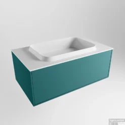 Badkamermeubelset Mondiaz Erin 80 Cm Met 1 Lade Met RIDGE Wastafel Midden Talc Zonder Kraangaten Greeploos Mat Smag -Zalig Baden Verkoopwinkel erin smag ridge talc google 1 0002