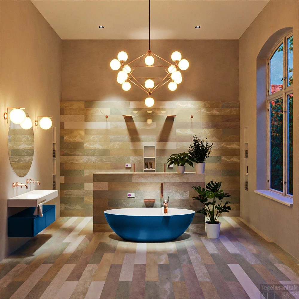 FLOAT Vrijstaand Bad 170x80cm Kleur Jeans / Talc 2 FLOAT Vrijstaand Bad 170x80cm Kleur Jeans / Talc - Afbeelding 2