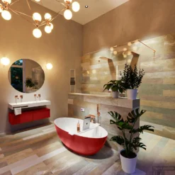 FLOAT Vrijstaand Bad 170x80cm Kleur Fire / Talc -Zalig Baden Verkoopwinkel float 2 00012