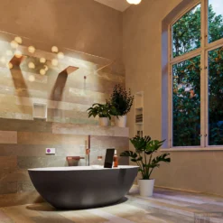 FLOAT Vrijstaand Bad 170x80cm Kleur Dark Grey / Talc -Zalig Baden Verkoopwinkel float 3 00009