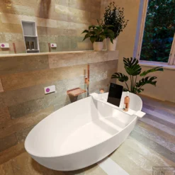 FLOAT Vrijstaand Bad 170x80cm Kleur Linen / Linen -Zalig Baden Verkoopwinkel float 4 00017