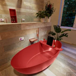 FLOAT Vrijstaand Bad 170x80cm Kleur Fire / Fire -Zalig Baden Verkoopwinkel float 4 00025