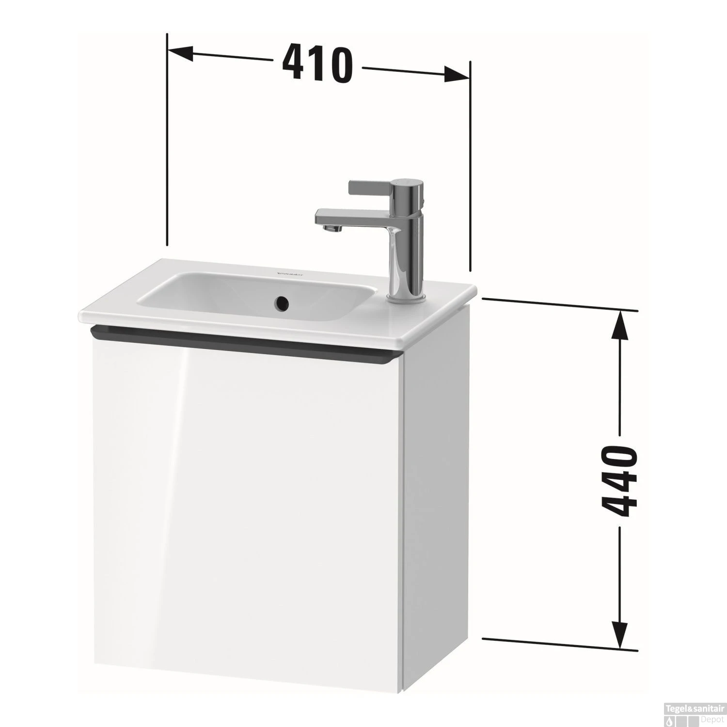 Fonteinkast Duravit D-Neo Wand 410x274x440 Mm Links Mat Betongrijs 5 Fonteinkast Duravit D-Neo Wand 410x274x440 Mm Links Mat Betongrijs - Afbeelding 5
