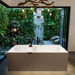 FREEZE Vrijstaand Bad 180x85cm Kleur Smoke / Talc -Zalig Baden Verkoopwinkel freeze 2 00007