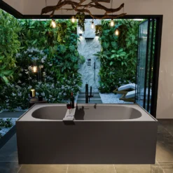 FREEZE Vrijstaand Bad 180x85cm Kleur Dark Grey / Dark Grey -Zalig Baden Verkoopwinkel freeze 2 00022