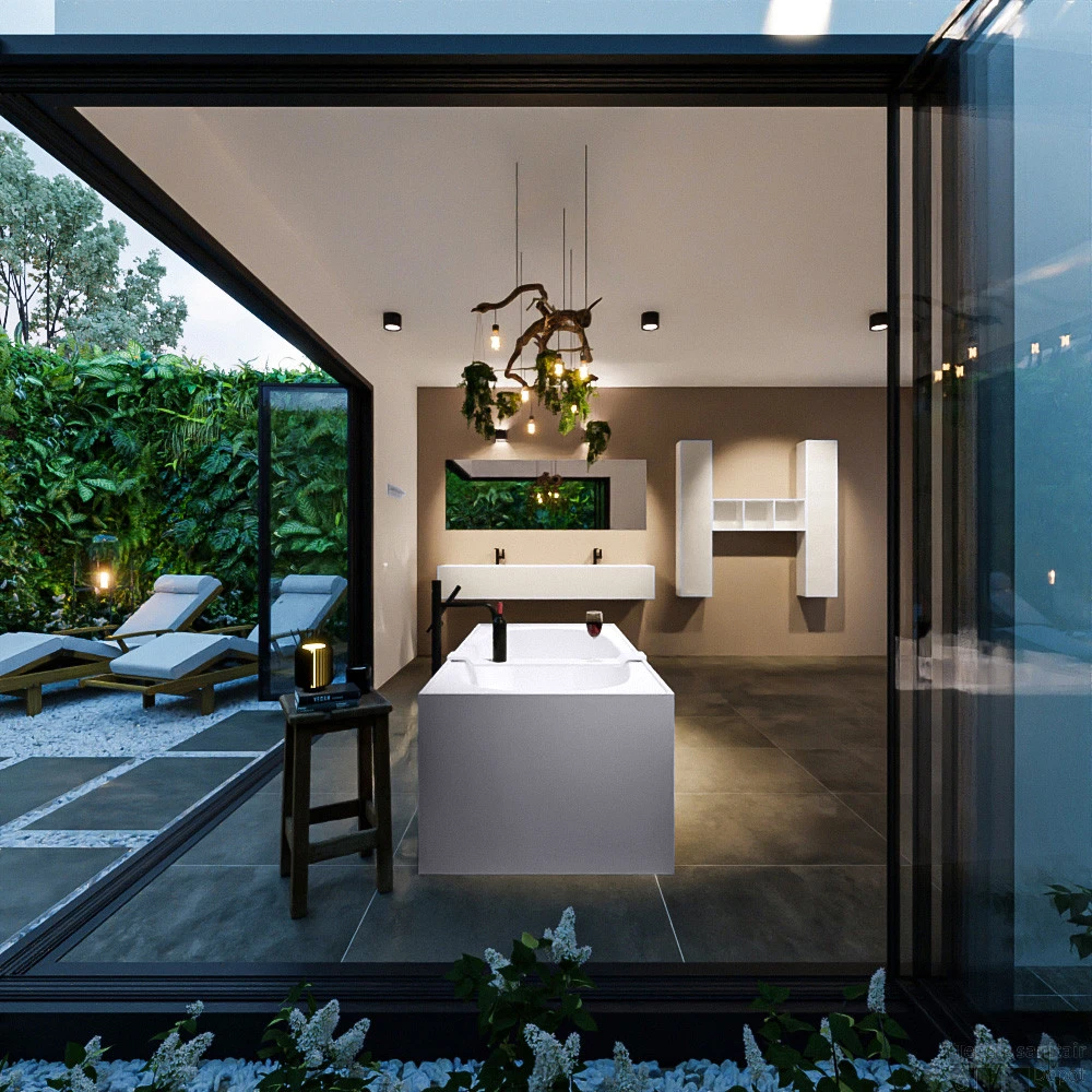 FREEZE Vrijstaand Bad 180x85cm Kleur Cale / Cale 4 FREEZE Vrijstaand Bad 180x85cm Kleur Cale / Cale - Afbeelding 4