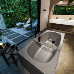 FREEZE Vrijstaand Bad 180x85cm Kleur Dark Grey / Dark Grey -Zalig Baden Verkoopwinkel freeze 4 00022