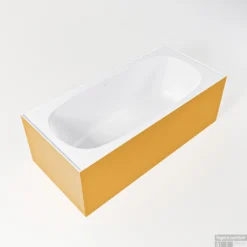 FREEZE Vrijstaand Bad 180x85cm Kleur Ocher / Talc