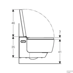 Douchewc Geberit Aquaclean Mera Comfort Met Geurafzuiging Warme Luchtdroging En Ladydouche Met Softclose En Deksel Wit -Zalig Baden Verkoopwinkel geberit aquaclean mera comfort wandcloset douche wc chroom tech2 2