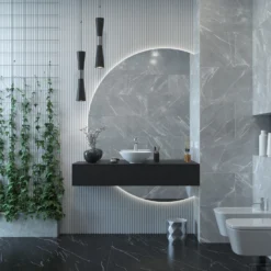 Badkamermeubelset Gliss Design Calypso 120 Cm Mat Zwart