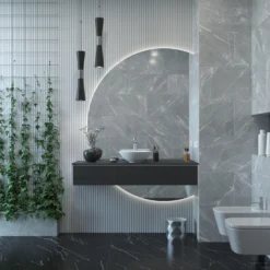 Badkamermeubelset Gliss Design Calypso 120 Cm Zwart Eiken