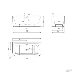 Half Vrijstaand Bad Beterbad Xenz Taylor 180x80 Cm Mat Wit -Zalig Baden Verkoopwinkel half vrijstaand beterbad xenz taylor 180x80 cm mat wit tech