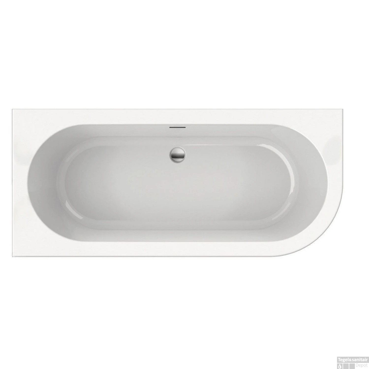 Half Vrijstaand Hoekbad Xenz Charley Links 180x80x60 Cm Acryl Hoogglans Zwart (met Gleuf Overloop) 2 Half Vrijstaand Hoekbad Xenz Charley Links 180x80x60 Cm Acryl Hoogglans Zwart (met Gleuf Overloop) - Afbeelding 2