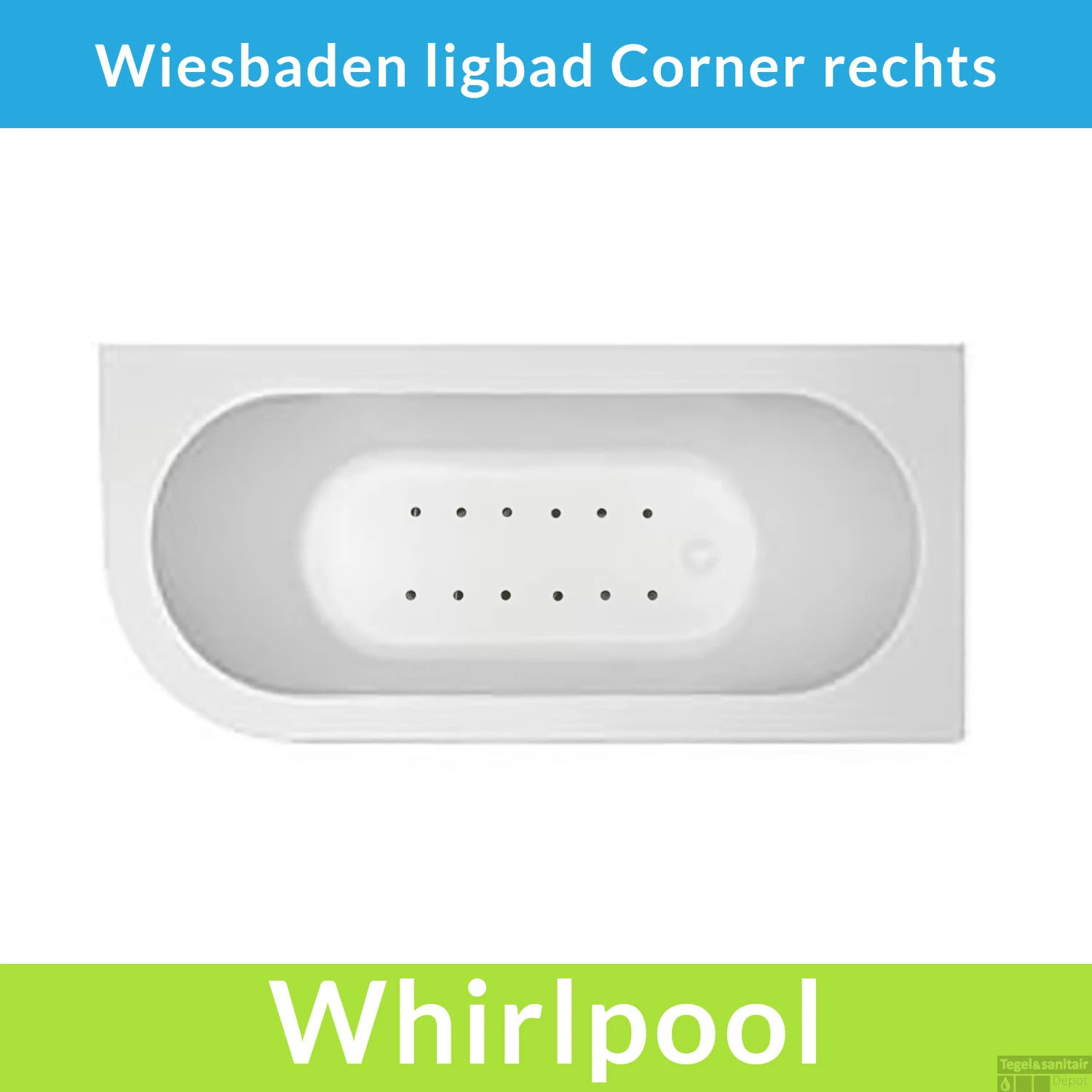 Hoekbad Whirlpool Wiesbaden Corner 180x80x58 Cm Luchtsysteem Met Gunmetal Jets En Waste Rechts Wit 1 Hoekbad Whirlpool Wiesbaden Corner 180x80x58 Cm Luchtsysteem Met Gunmetal Jets En Waste Rechts Wit
