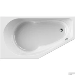 Inbouw Hoekbad Wisa Tirano 160x90x47.5 Cm Links Wit