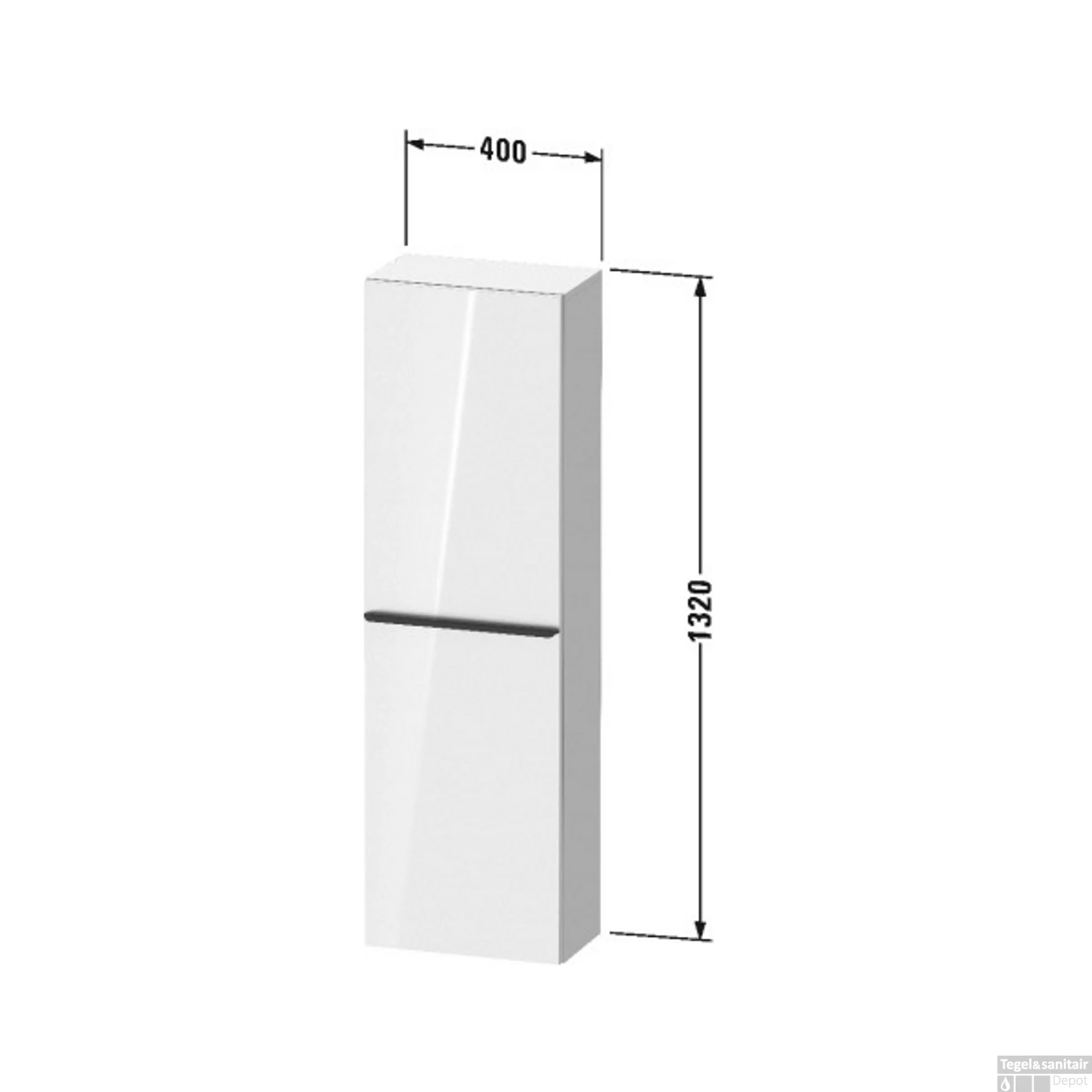 Hoge Kast Duravit D-Neo Kolomkast Wand 132 Cm Linksdraaiend Mat Betongrijs 3 Hoge Kast Duravit D-Neo Kolomkast Wand 132 Cm Linksdraaiend Mat Betongrijs - Afbeelding 3