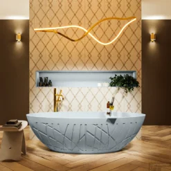 HOLM Vrijstaand Bad 180x85cm Kleur Clay / Clay -Zalig Baden Verkoopwinkel holm 2 00019