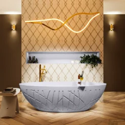 HOLM Vrijstaand Bad 180x85cm Kleur Cale / Cale -Zalig Baden Verkoopwinkel holm 2 00021