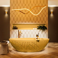 HOLM Vrijstaand Bad 180x85cm Kleur Ocher / Ocher -Zalig Baden Verkoopwinkel holm 2 00027