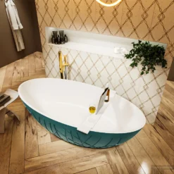 HOLM Vrijstaand Bad 180x85cm Kleur Smag / Talc -Zalig Baden Verkoopwinkel holm 4 00015