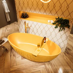 HOLM Vrijstaand Bad 180x85cm Kleur Ocher / Ocher -Zalig Baden Verkoopwinkel holm 4 00027