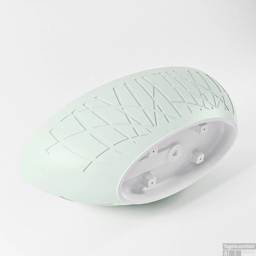 HOLM Vrijstaand Bad 180x85cm Kleur Greey / Talc 6 HOLM Vrijstaand Bad 180x85cm Kleur Greey / Talc - Afbeelding 6