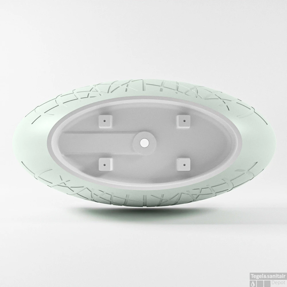 HOLM Vrijstaand Bad 180x85cm Kleur Greey / Talc 7 HOLM Vrijstaand Bad 180x85cm Kleur Greey / Talc - Afbeelding 7