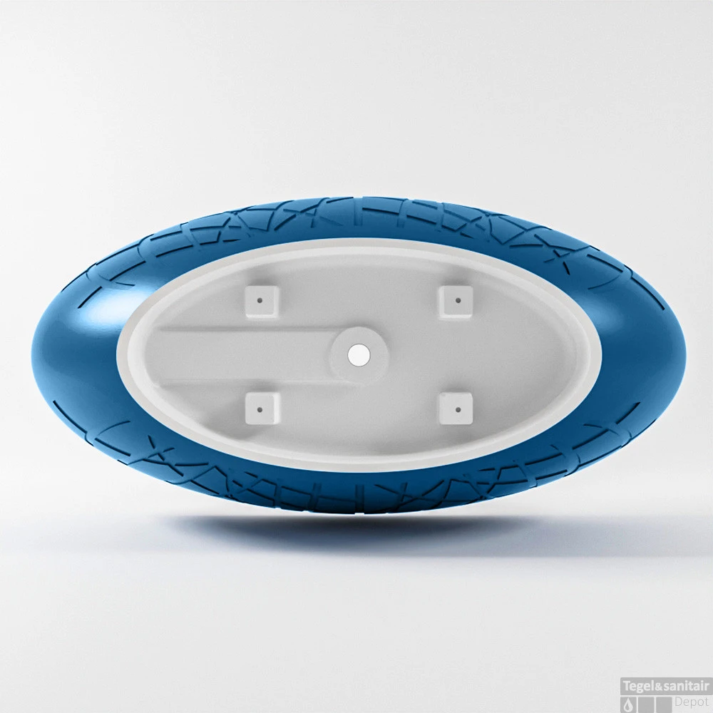 HOLM Vrijstaand Bad 180x85cm Kleur Jeans / Talc 7 HOLM Vrijstaand Bad 180x85cm Kleur Jeans / Talc - Afbeelding 7