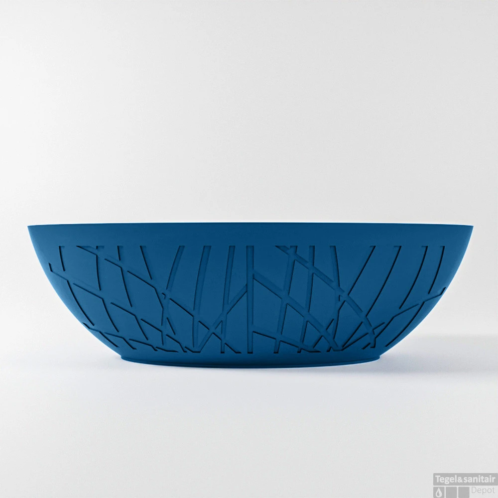 HOLM Vrijstaand Bad 180x85cm Kleur Jeans / Talc 9 HOLM Vrijstaand Bad 180x85cm Kleur Jeans / Talc - Afbeelding 9