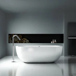 Clou InBe Vrijstaand Ligbad Ovaal 180x85x61 Cm Met Overloop Acryl Wit 12 Clou InBe Vrijstaand Ligbad Ovaal 180x85x61 Cm Met Overloop Acryl Wit -Zalig Baden Verkoopwinkel ib 05.40102 k