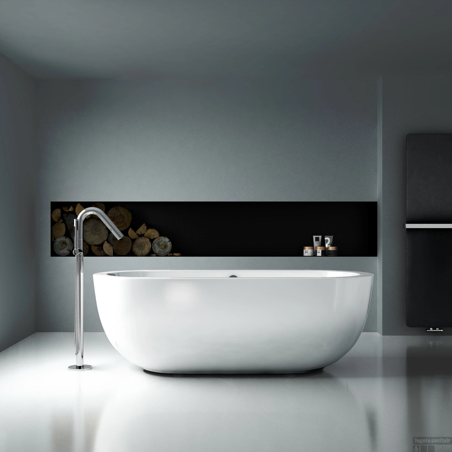 Clou InBe Vrijstaand Ligbad Ovaal 180x85x61 Cm Met Overloop Acryl Wit 6 Clou InBe Vrijstaand Ligbad Ovaal 180x85x61 Cm Met Overloop Acryl Wit - Afbeelding 6