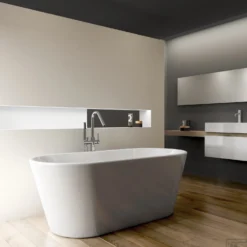 Clou InBe Vrijstaand Ligbad Ovaal 165x73.5x61.5 Cm Met Overloop Acryl Wit -Zalig Baden Verkoopwinkel ib 05.40301 j