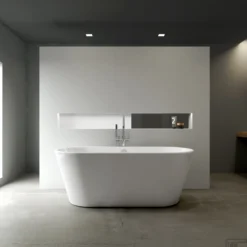 Clou InBe Vrijstaand Ligbad Ovaal 165x73.5x61.5 Cm Met Overloop Acryl Wit -Zalig Baden Verkoopwinkel ib 05.40301 l