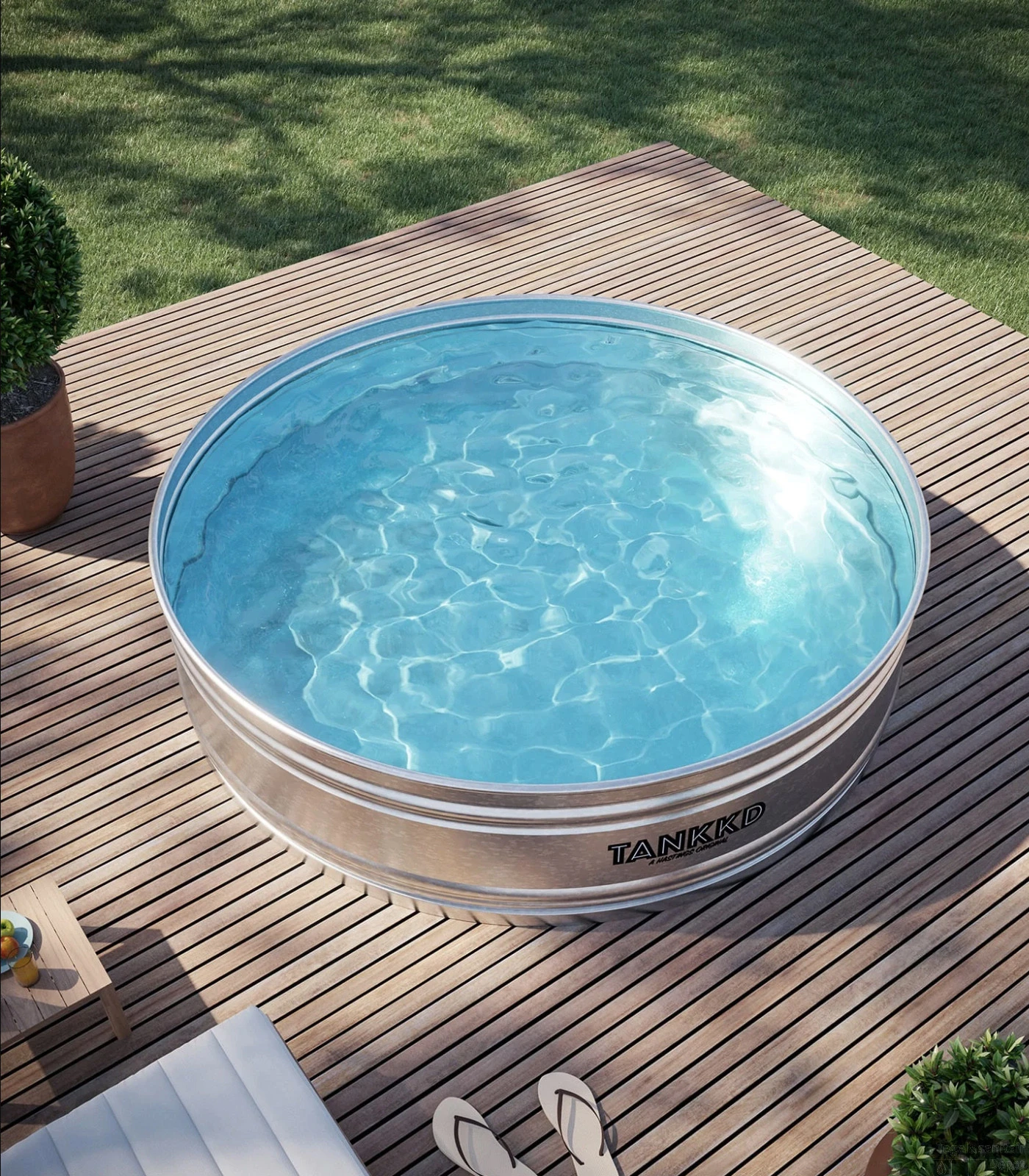 Tankkd IJsbad | Black Label Round | 213cm | Aluminium 2 Tankkd IJsbad | Black Label Round | 213cm | Aluminium - Afbeelding 2