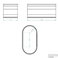 Tankkd IJsbad | Green Label Oval | 122x61x61cm | Aluminium -Zalig Baden Verkoopwinkel ijsbad tankkd green label oval 122x61x61 cm aluminium tech