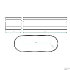 Tankkd IJsbad | Green Label Oval | 210x60x75cm | Aluminium -Zalig Baden Verkoopwinkel ijsbad tankkd green label oval 213x61x76 cm aluminium tech