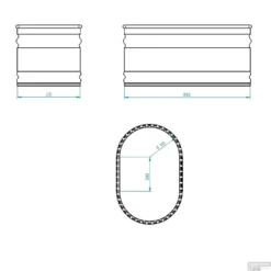 Tankkd IJsbad | Green Label Oval | 91x61x61cm | Aluminium -Zalig Baden Verkoopwinkel ijsbad tankkd green label oval 91x61x61 cm aluminium tech